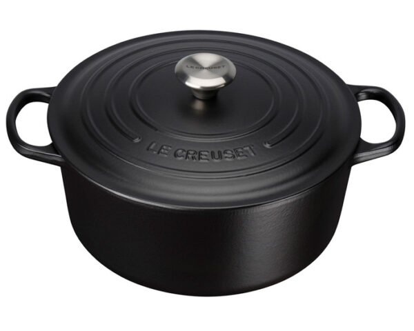 Le Creuset Signature Gryta Rund 4,2 L Ø 24 cm Matt Svart