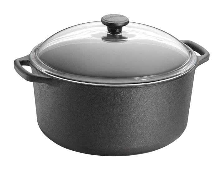 Skeppshult Gryta Rund Med Glaslock 7 L Ø 28,5 cm