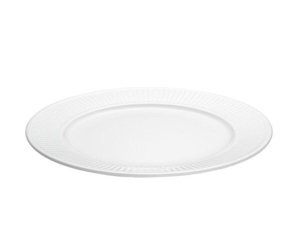 Pillivuyt Plissé Tallrik Flat Ø 22 cm Vit