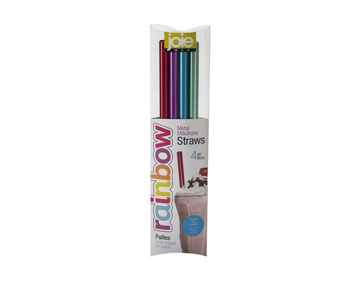 Joie Sugrör 4-Pack Rostfritt