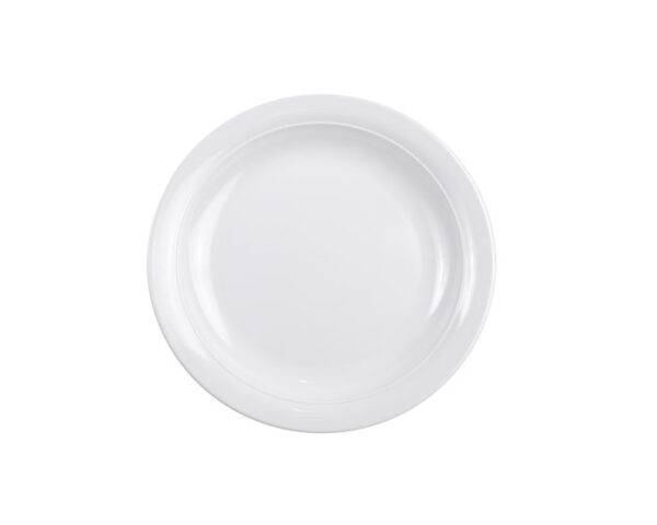 BBM Tallrik Flat Ø 23 cm Melamin Vit