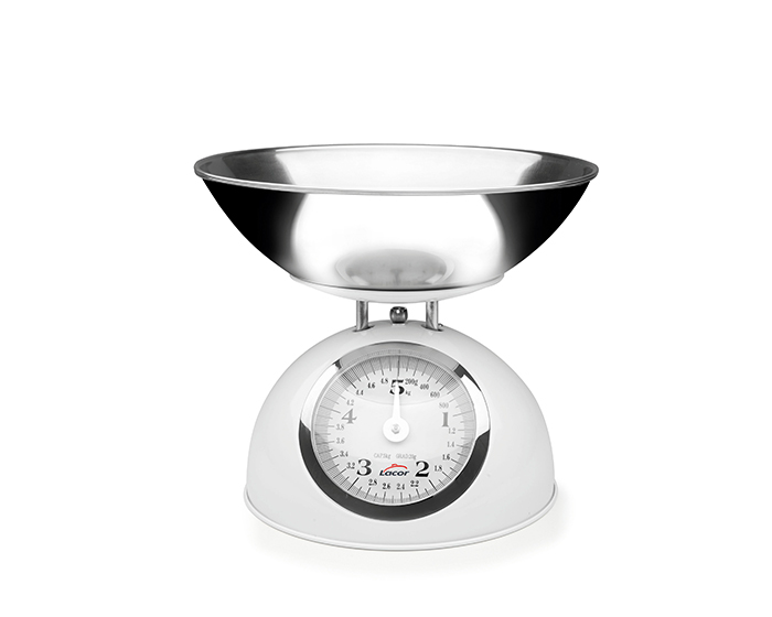 Lacor Våg Analog Med Rostfri Skål 5 Kg Vit